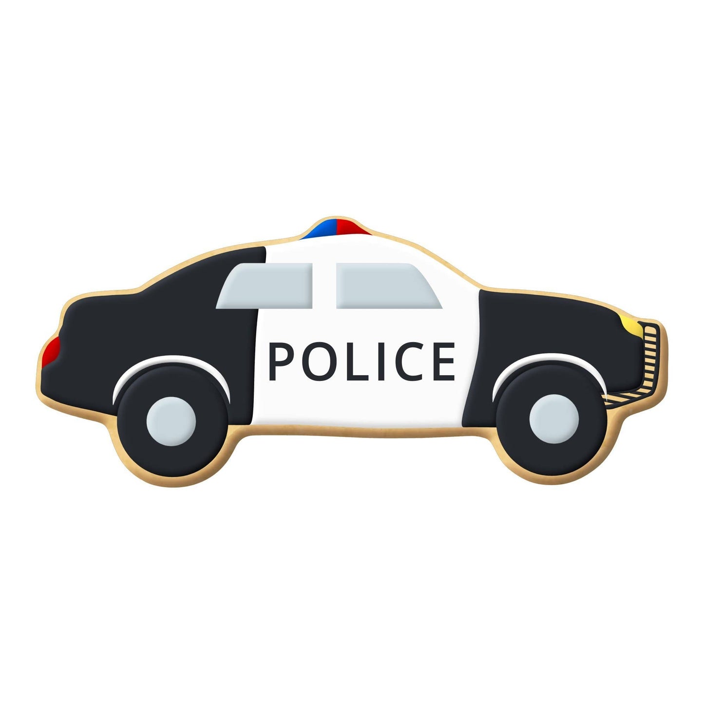 Police Car Cookie Cutter (4")