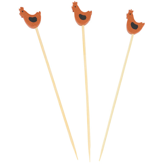 Chickens Party Pick Set- Primitives by Kathy