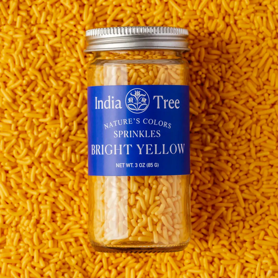 Bright Yellow Sprinkles, 3 oz- India Tree
