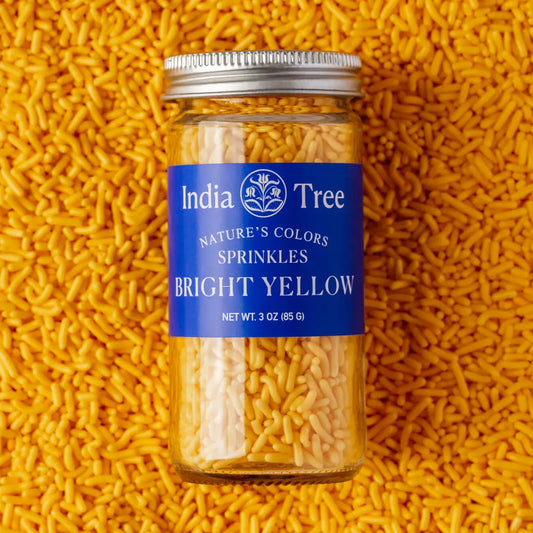 Bright Yellow Sprinkles, 3 oz- India Tree