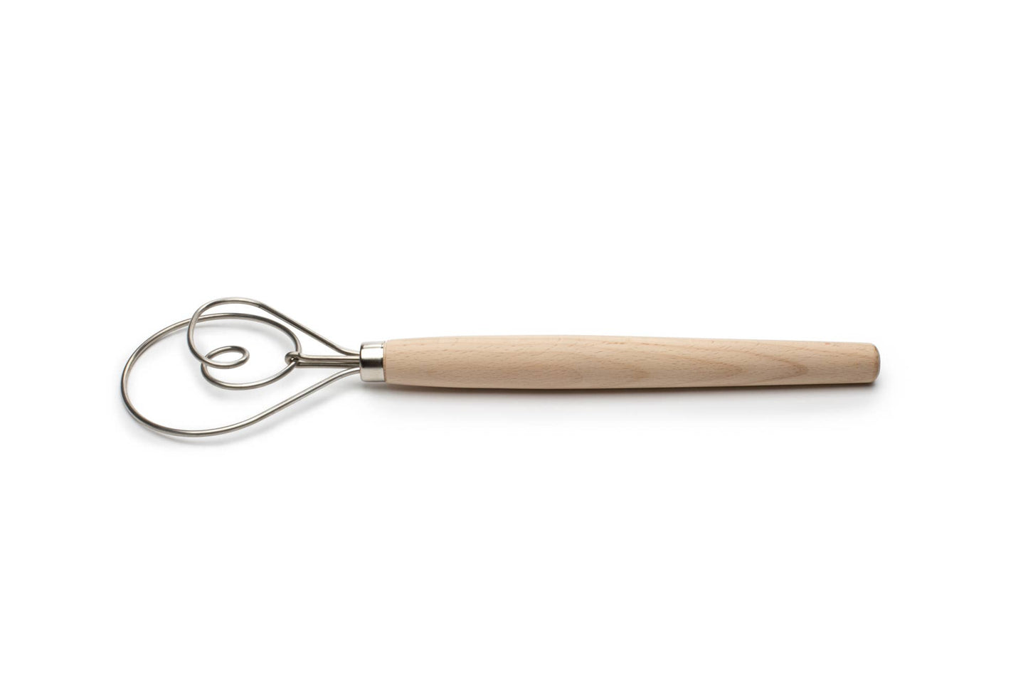 12” Danish Dough Whisk, Stainless Steel and Wood - Fox Run