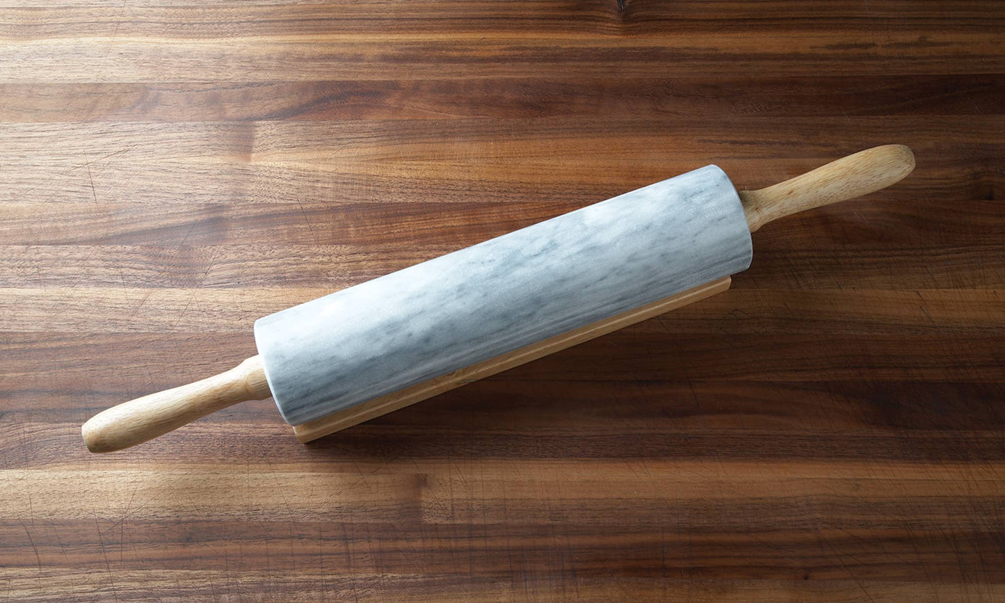 18” Marble Rolling Pin and Base - Fox Run