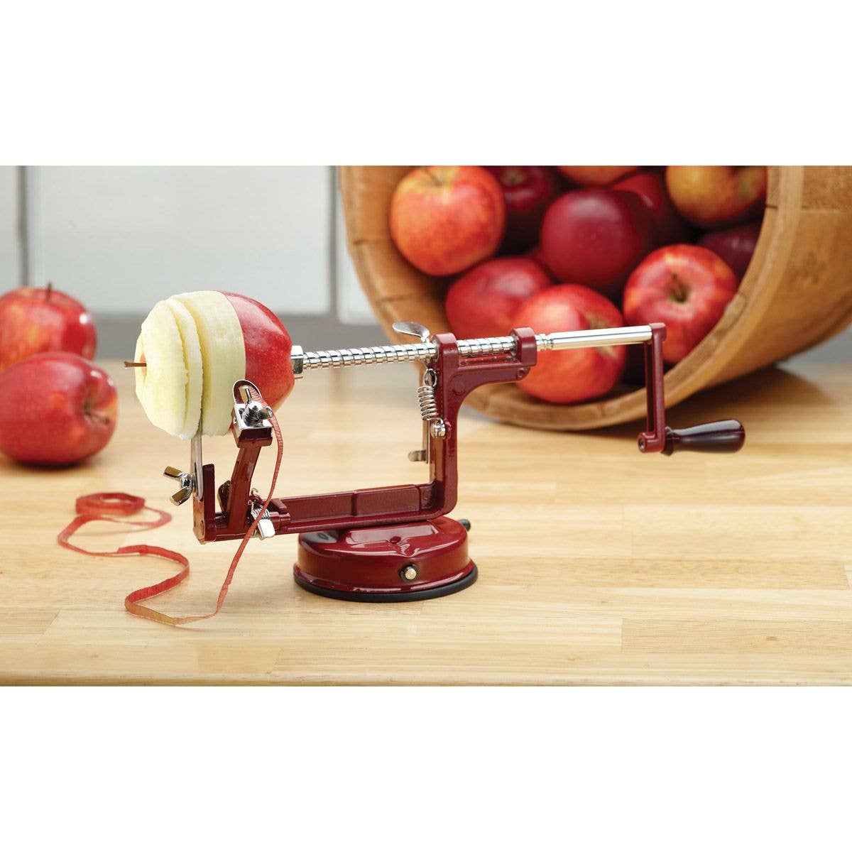 Apple Peeling Machine – Peels Cores and Slices at Once - Harold Import Co.