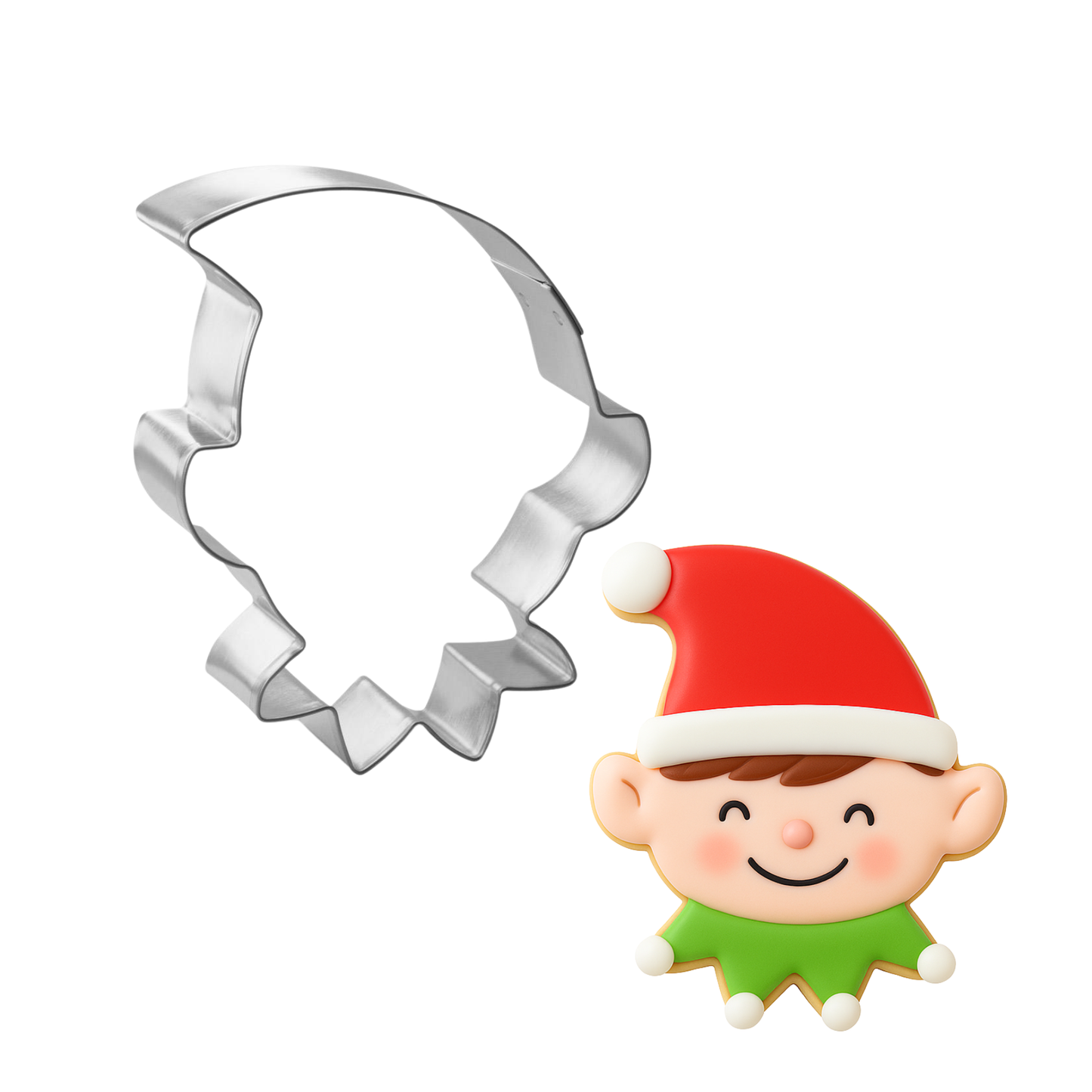 Elf Face Cookie Cutter 3.75"