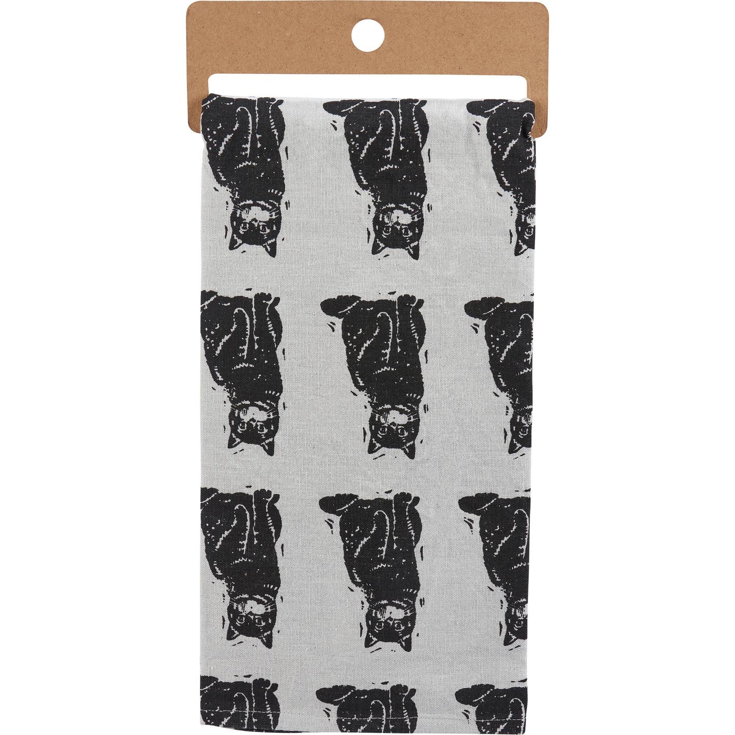 Love And A Cat Kitchen Towel - Primitives by Kathy
