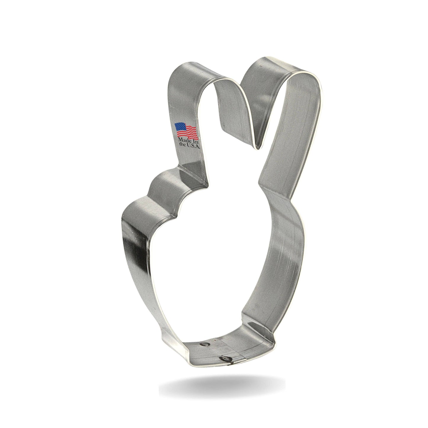 Hand Peace Sign Cookie Cutter 4"
