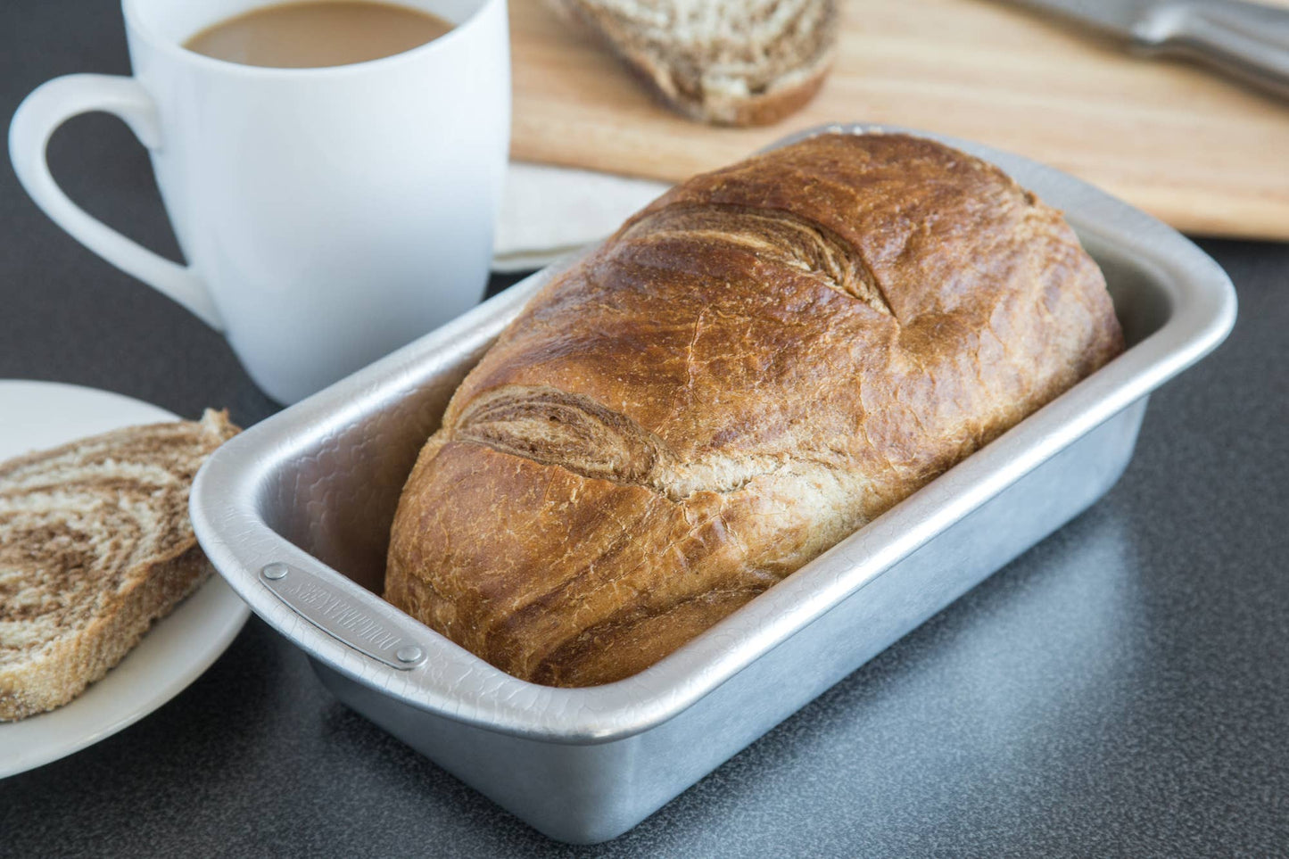 8.5" x 4.5" Pebble Textured Aluminum Loaf Pan - Doughmakers