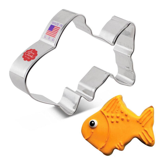 Cute Fish Cookie Cutter, 3 7/8"- Ann Clark