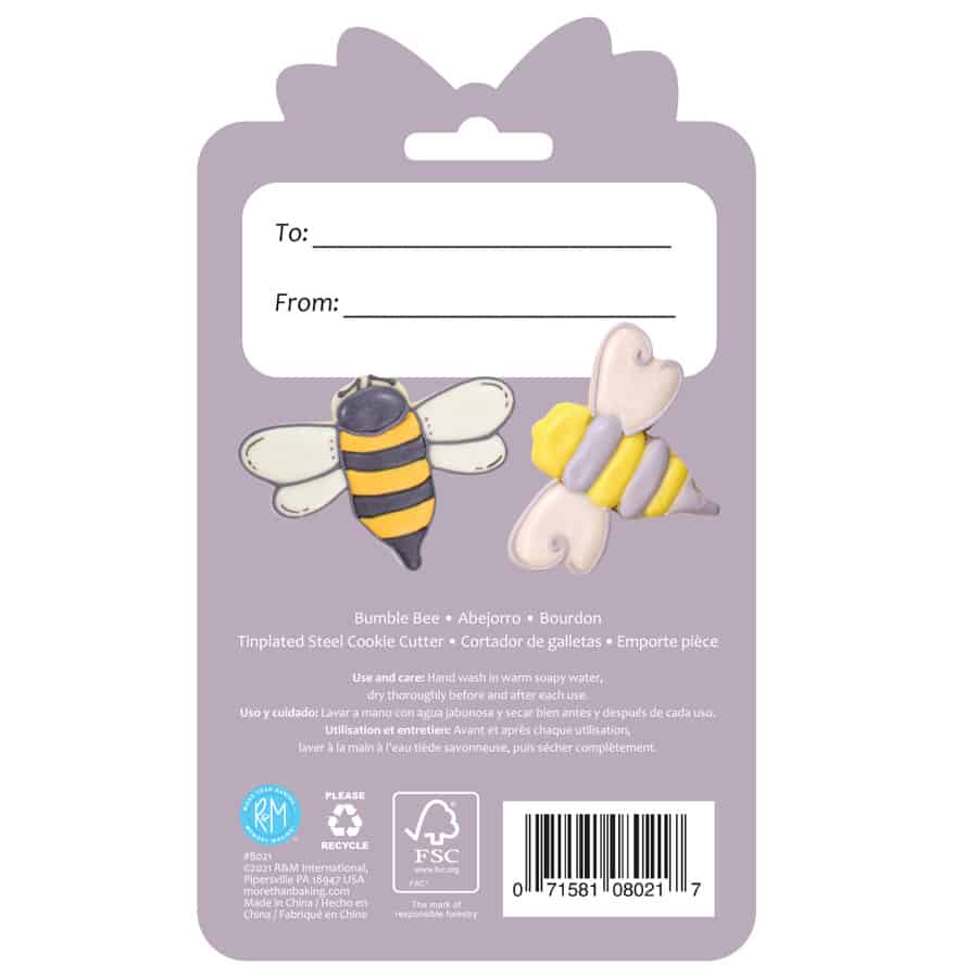 Bumble Bee 4" Carded Cookie Cutter - R&M