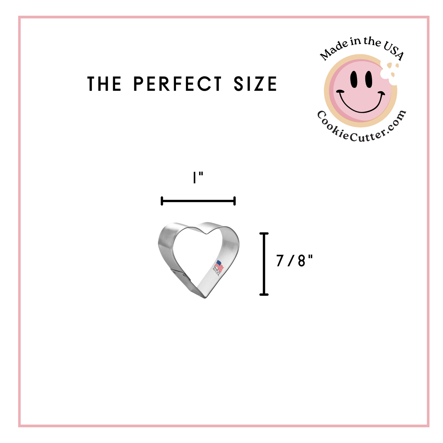 Mini Heart Cookie Cutter (1")