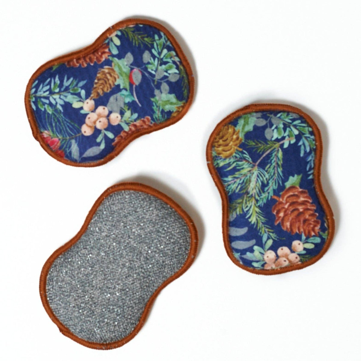 Once Again Home Co. - RE:usable Sponges (Set of 3) - Festive Pine