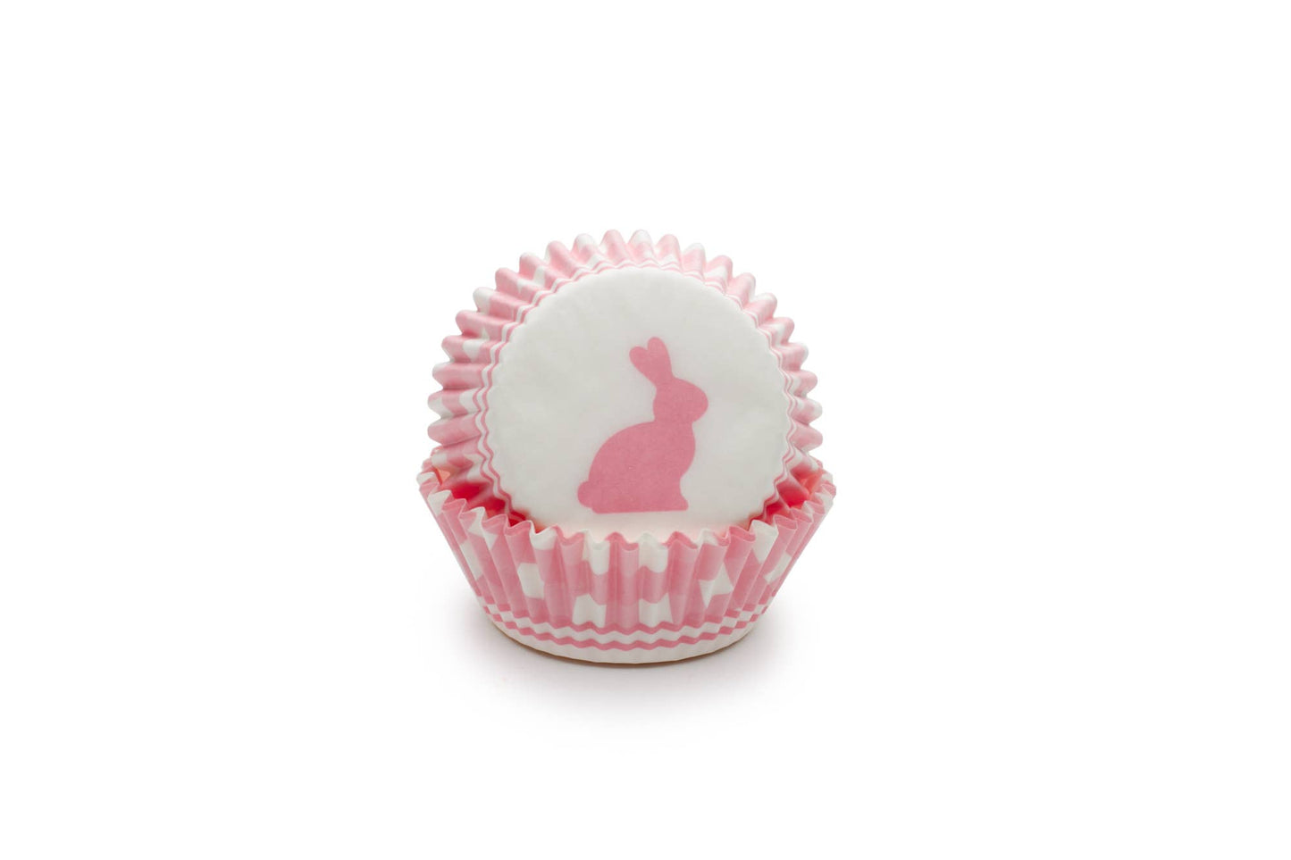 Pink Gingham Bunny Cupcake Liners, Set of 50, 3" - Fox Run