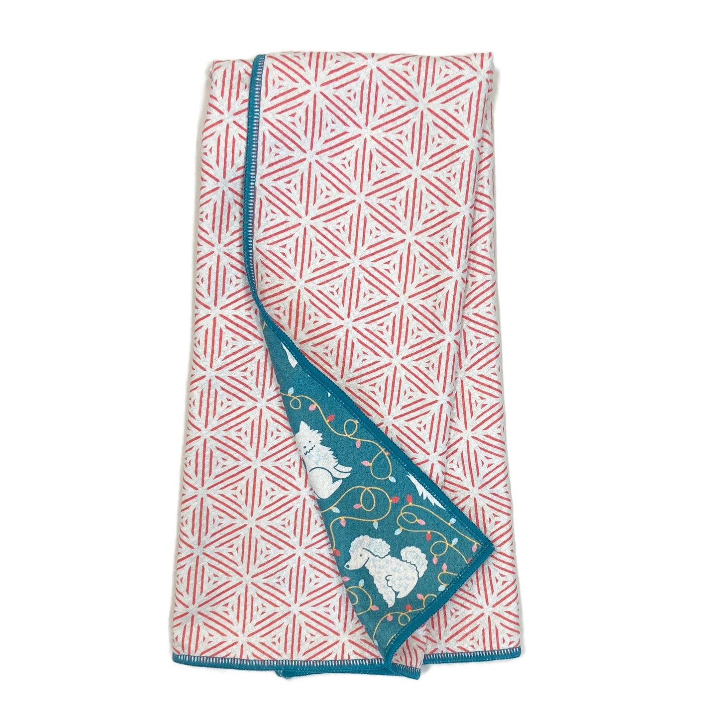 Nuthatch Deck the Paws- Anywhere Towel Reversible - Once Again Home Co.
