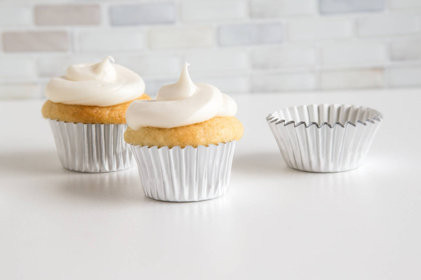 Silver Foil Mini Cupcake Liners, 48 Count, 1.75" - Fox Run