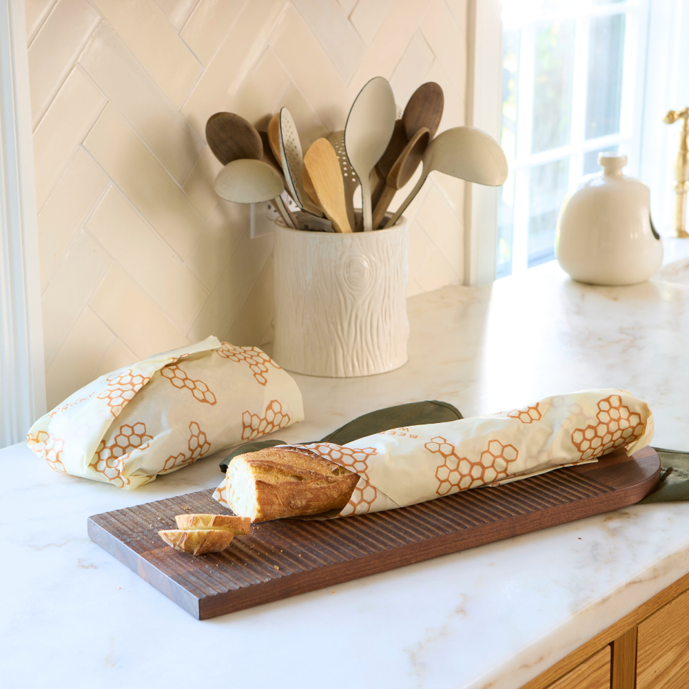 Honeycomb Print- Bee’s Wrap® Beeswax Reusable Bread Wrap