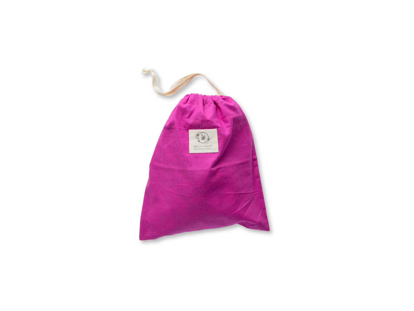 Meadow Magic, Magenta - Bee’s Wrap® Beeswax Lined Artisan Bread Bag