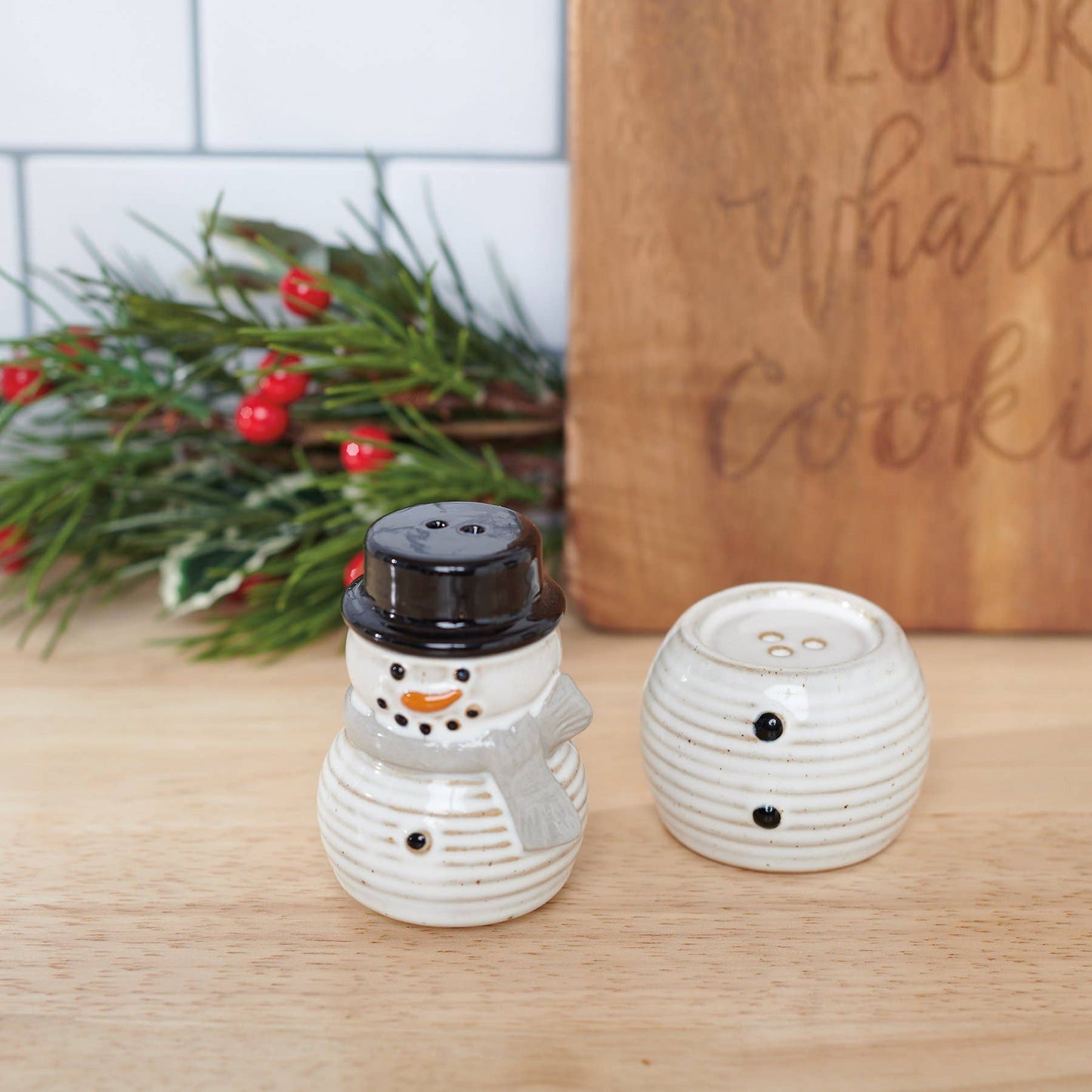Snowman Salt and Pepper Shakers - Primitives by Kathy