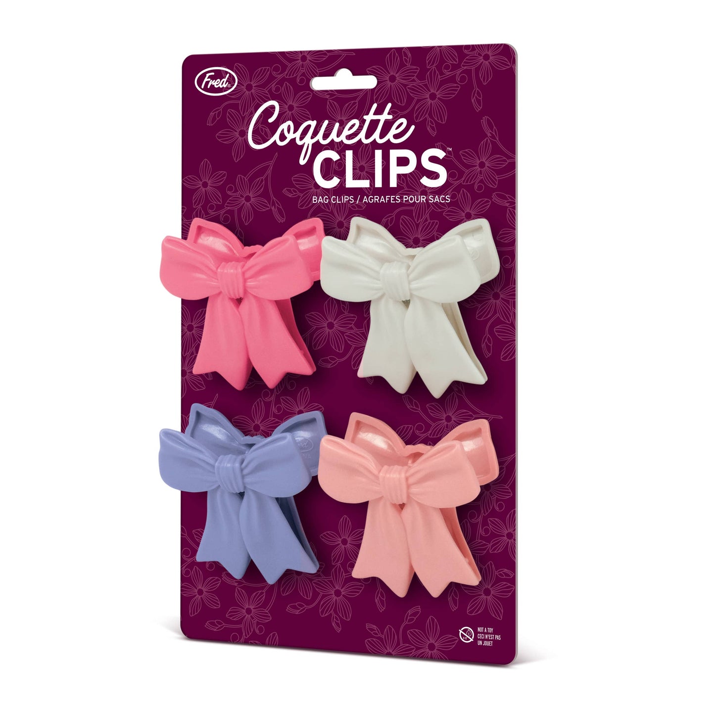 Coquette Clips - Bow Bag Clips - Set of 4