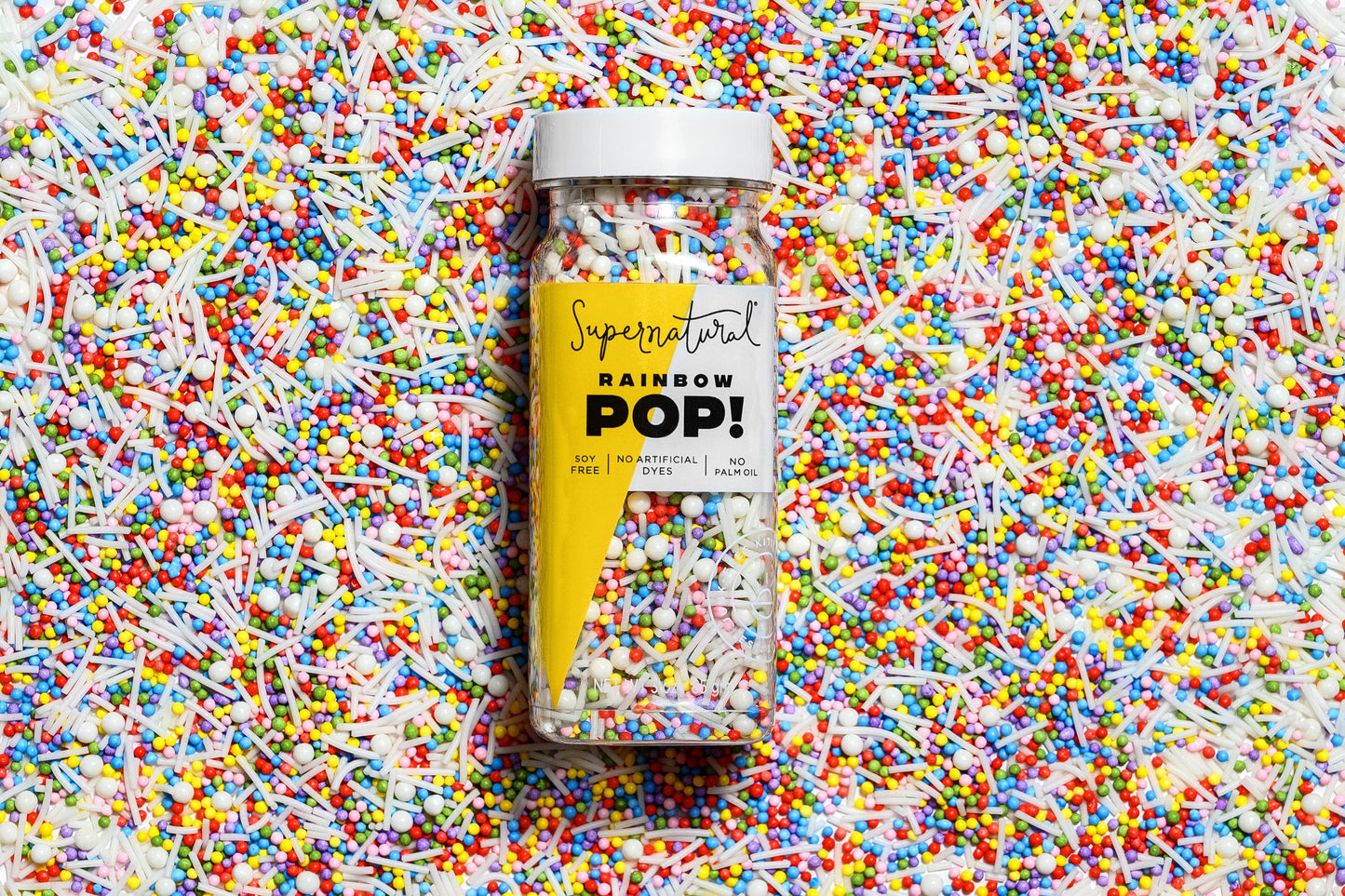 Rainbow Pop! Dye-Free Nonpareil Sprinkles - Supernatural