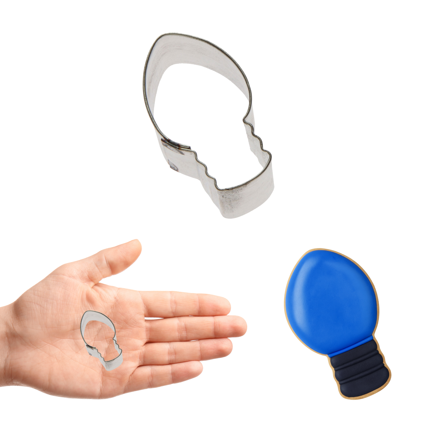 Mini Lightbulb Cookie Cutter 1.5"