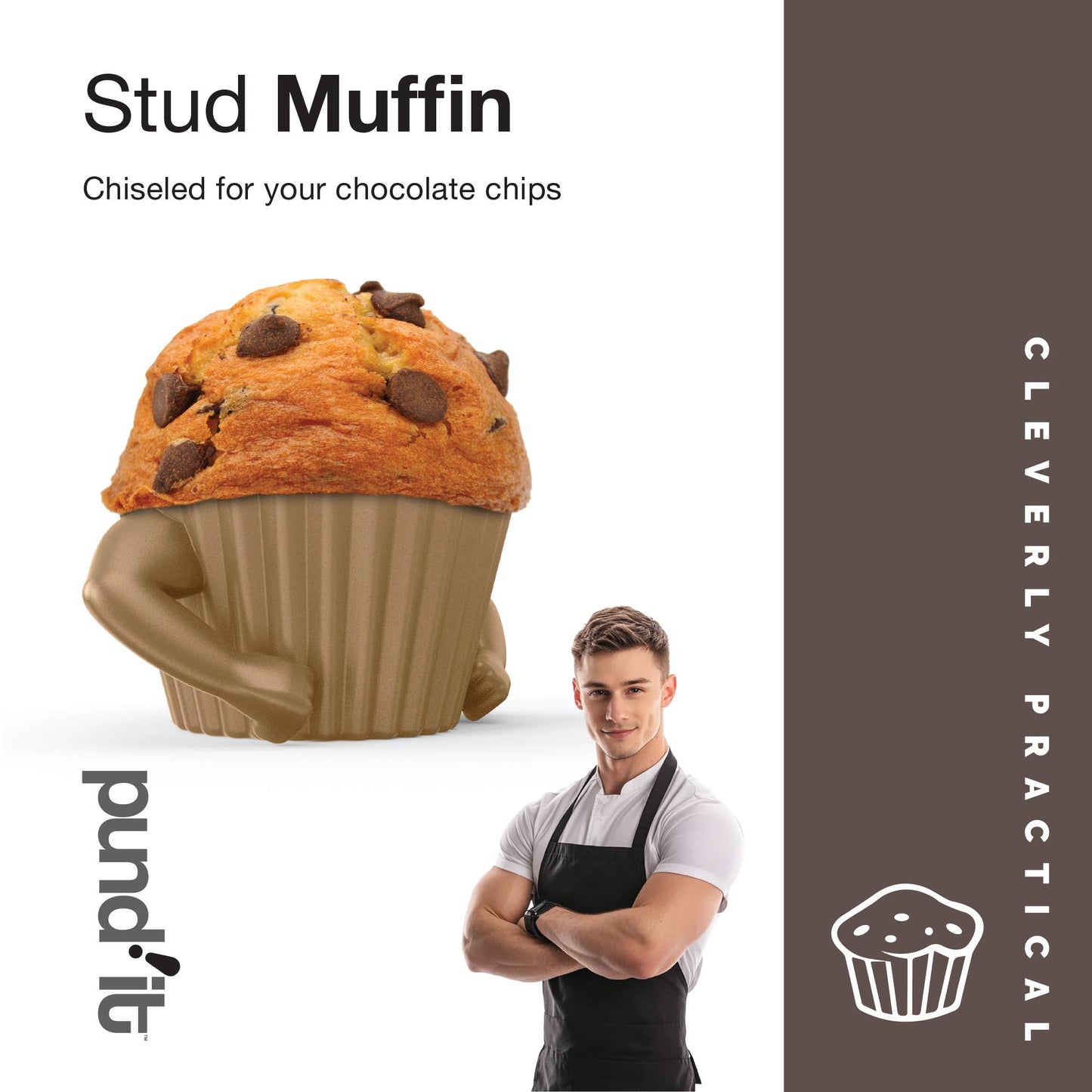 Pund'it Stud Muffins, Set of 4 Standard Size Bake Cups