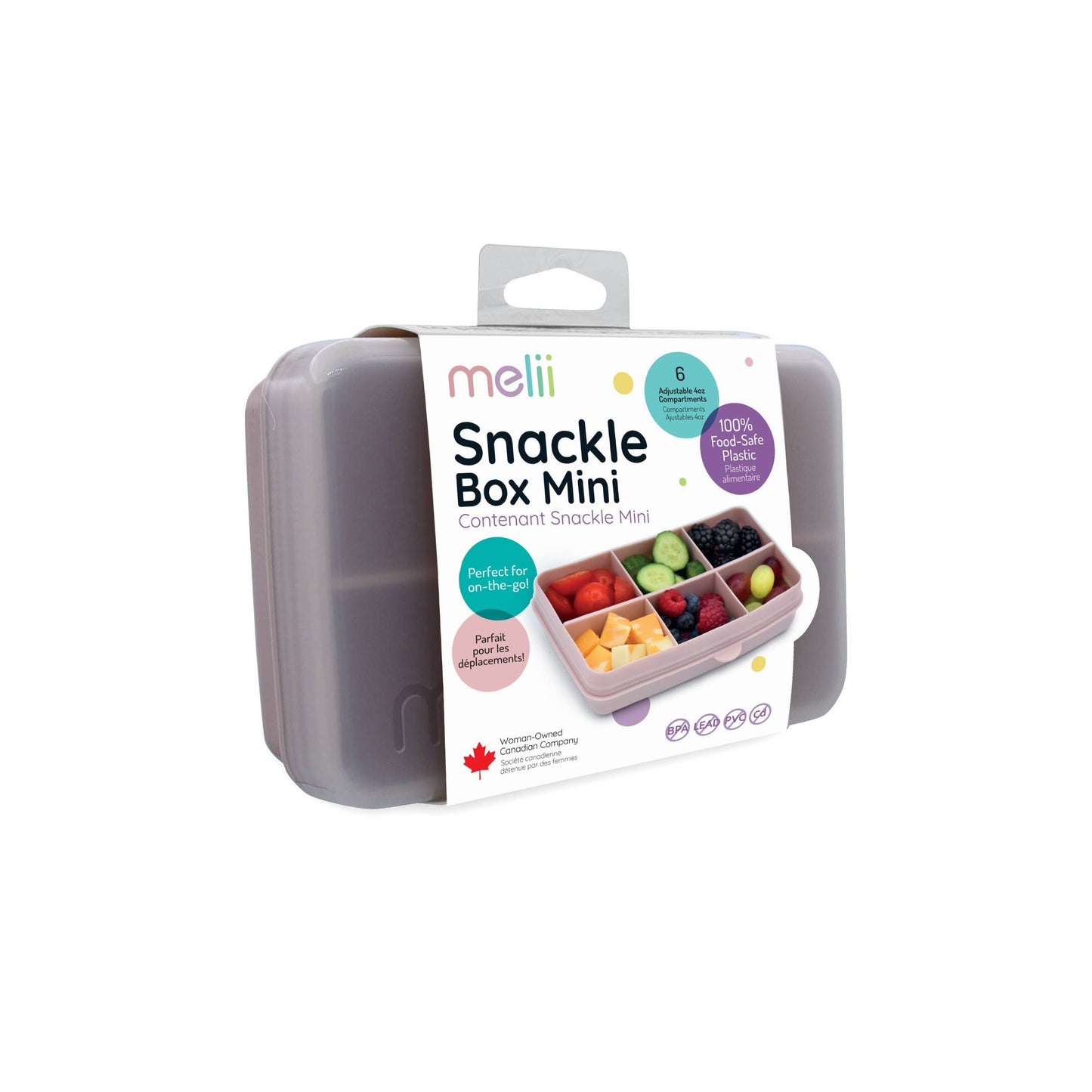 melii Mini Snackle Box - 6 Compartment