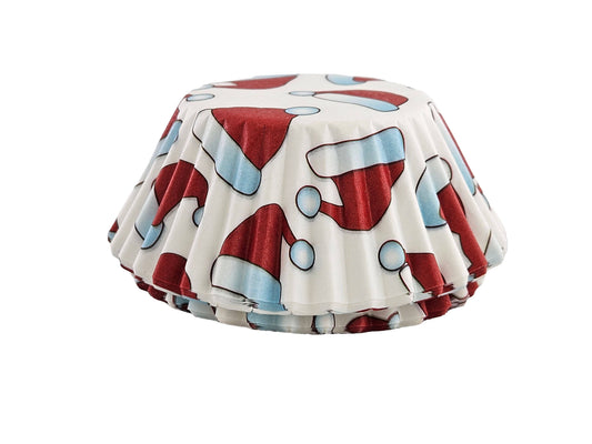 Santa Hat Cupcake Liners, Set of 50 - Fox Run