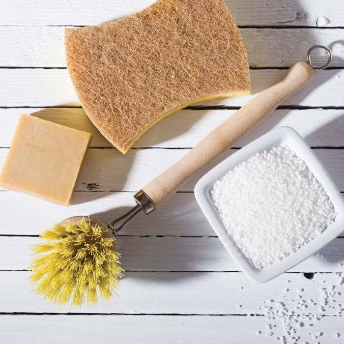 Natural Bristle Veggie And Dish Scrub Brush - Harold Import Co.