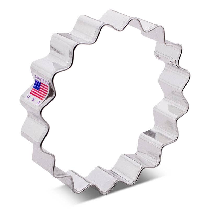 Sun/ 4" Fluted Circle Cookie Cutter - Ann Clark