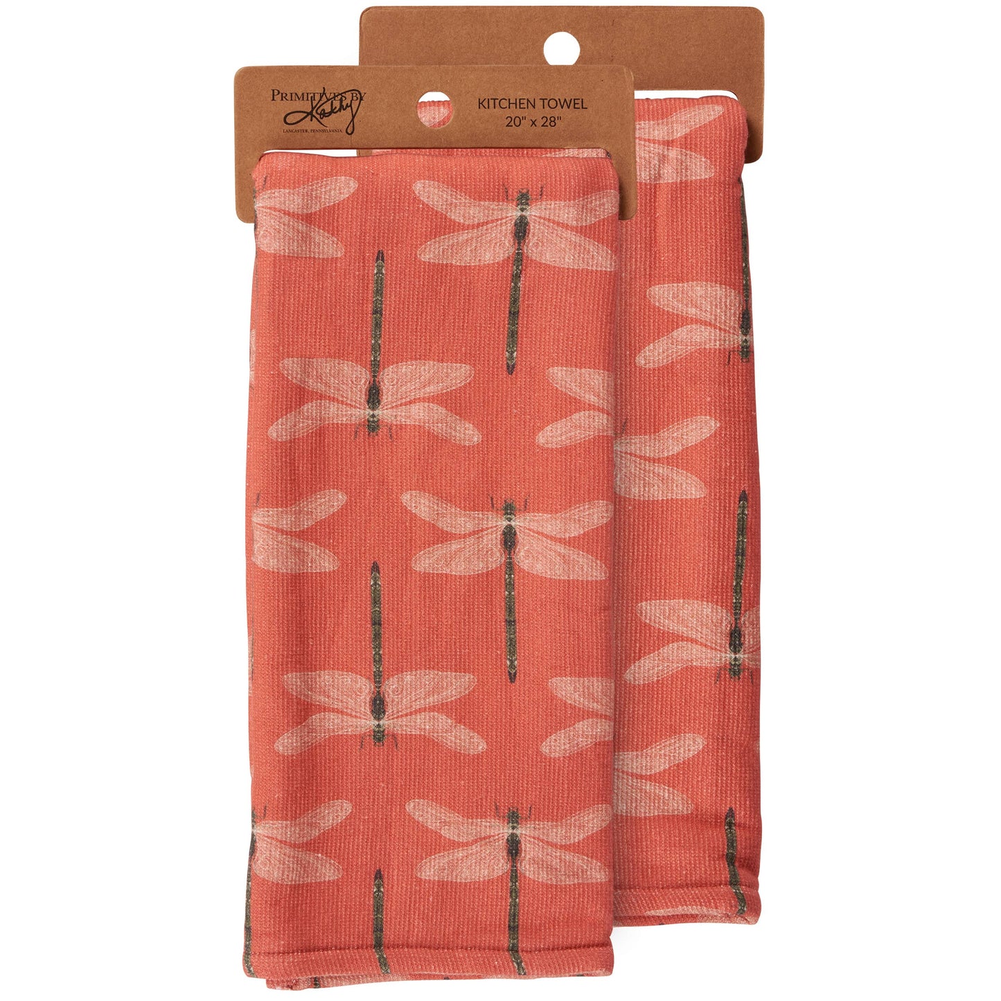 Dragonfly Kitchen Towel- Primitives by Kathy