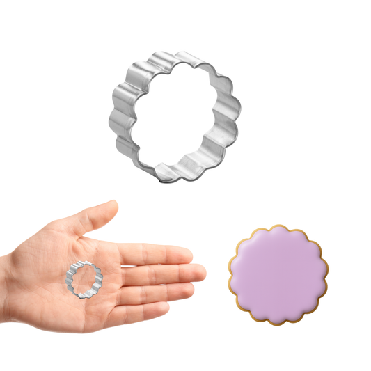 Mini Round Fluted Cookie Cutter, 1.5 in