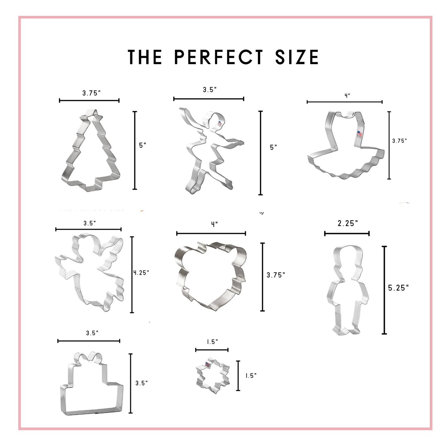 Nutcracker Christmas Ballet Cookie Cutter 8 Pc Set