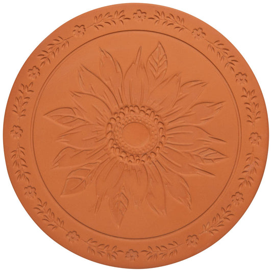 Sunflower Splendor Terracotta Bread Warming Stone - Now Designs by Danica