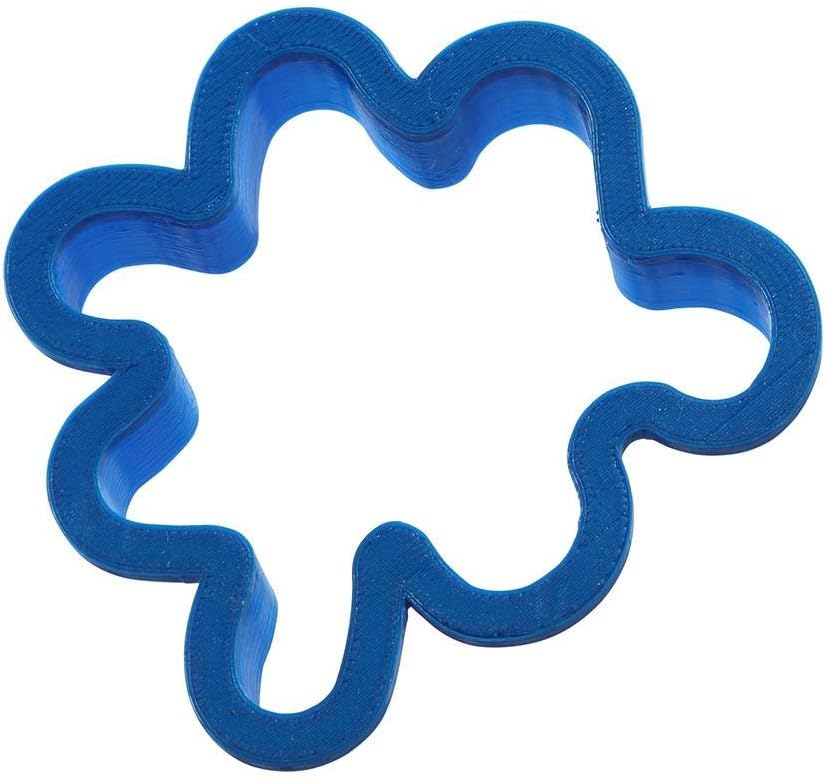 Paint Splatter Plastic Cookie Cutter, Brown or Black, 3.5"