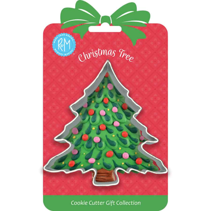 Christmas Tree Cookie Cutter 3.5" Carded - R&M International