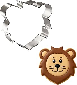 Lion Face Cookie Cutter, 4"