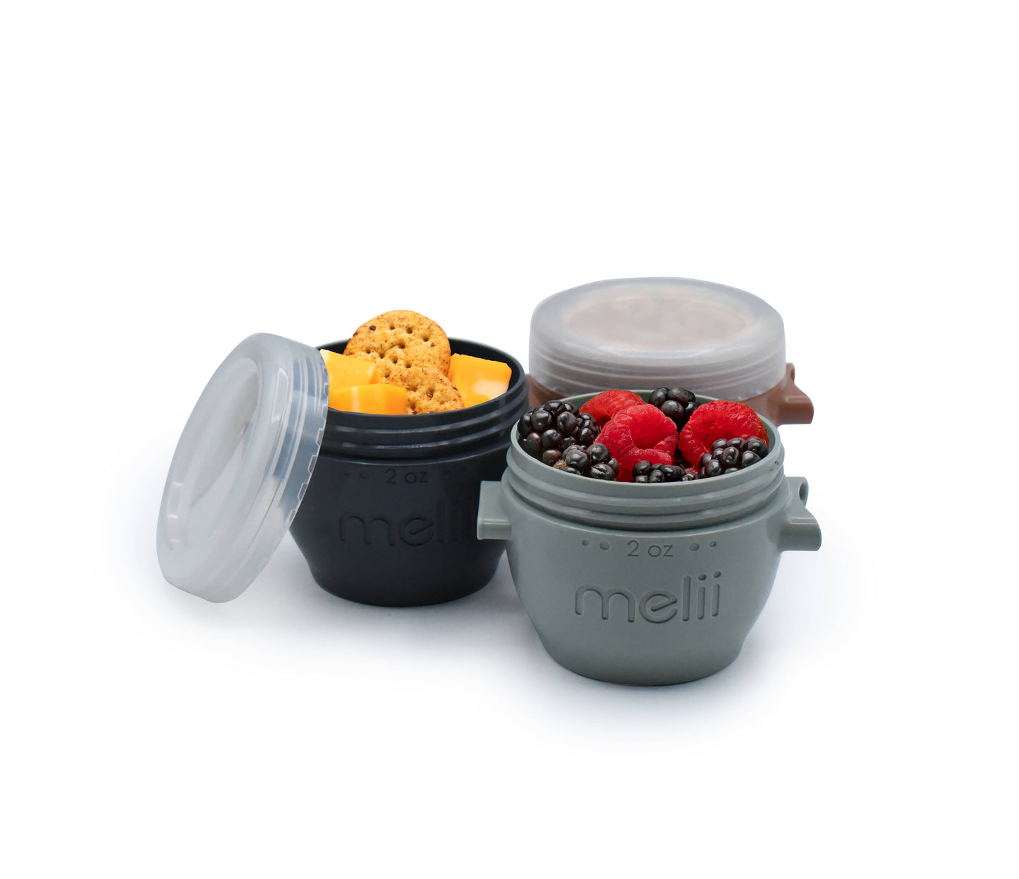 melii - 4oz Snap & Go Pods - 4 Freezer & Snack Containers