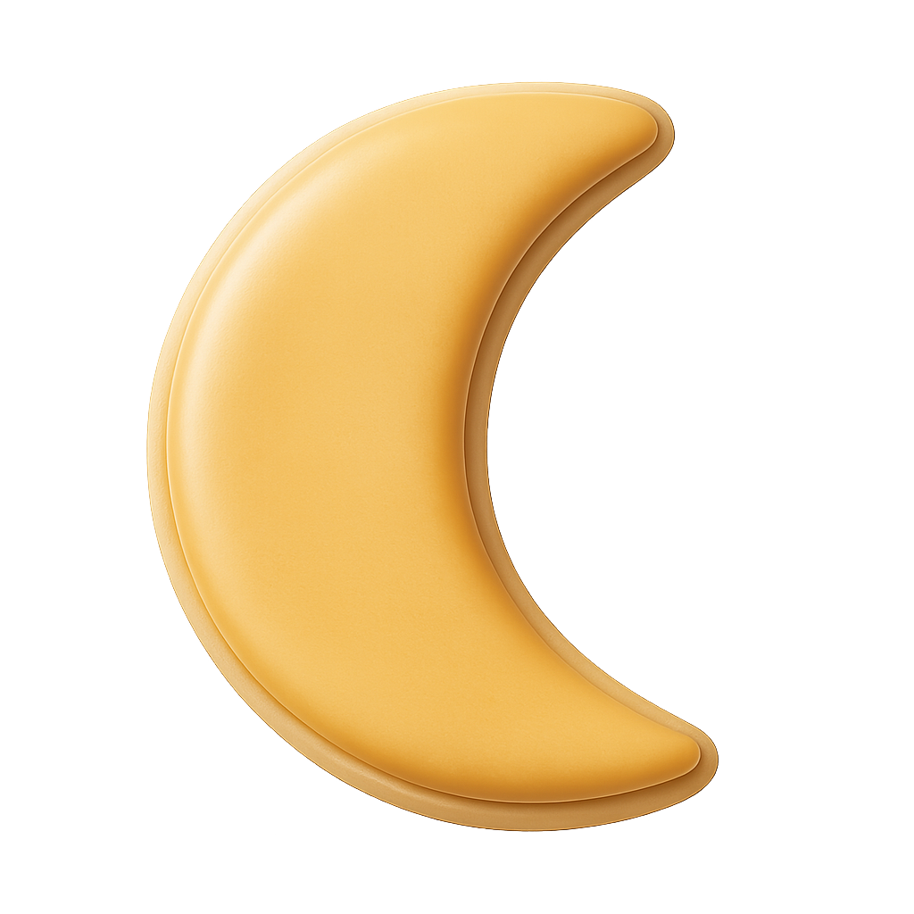 Mini Crescent Moon Cookie Cutter (1.25")
