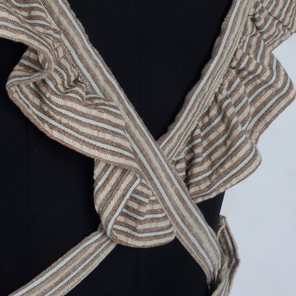 Seer Sucker Apron - Brown - Raine & Humble