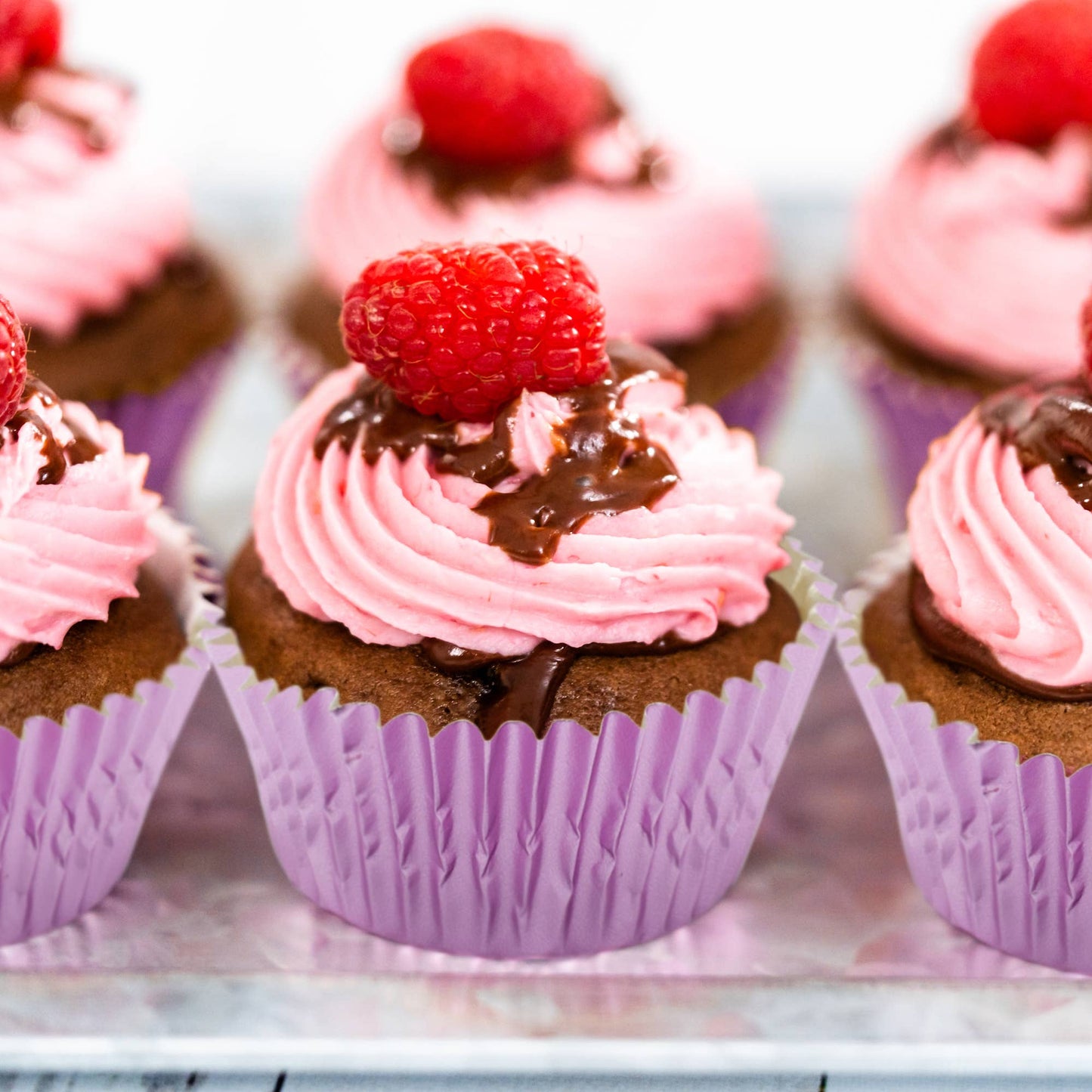 Light Pink Foil Cupcake Liners, 32 count, 3.25" - Fox Run
