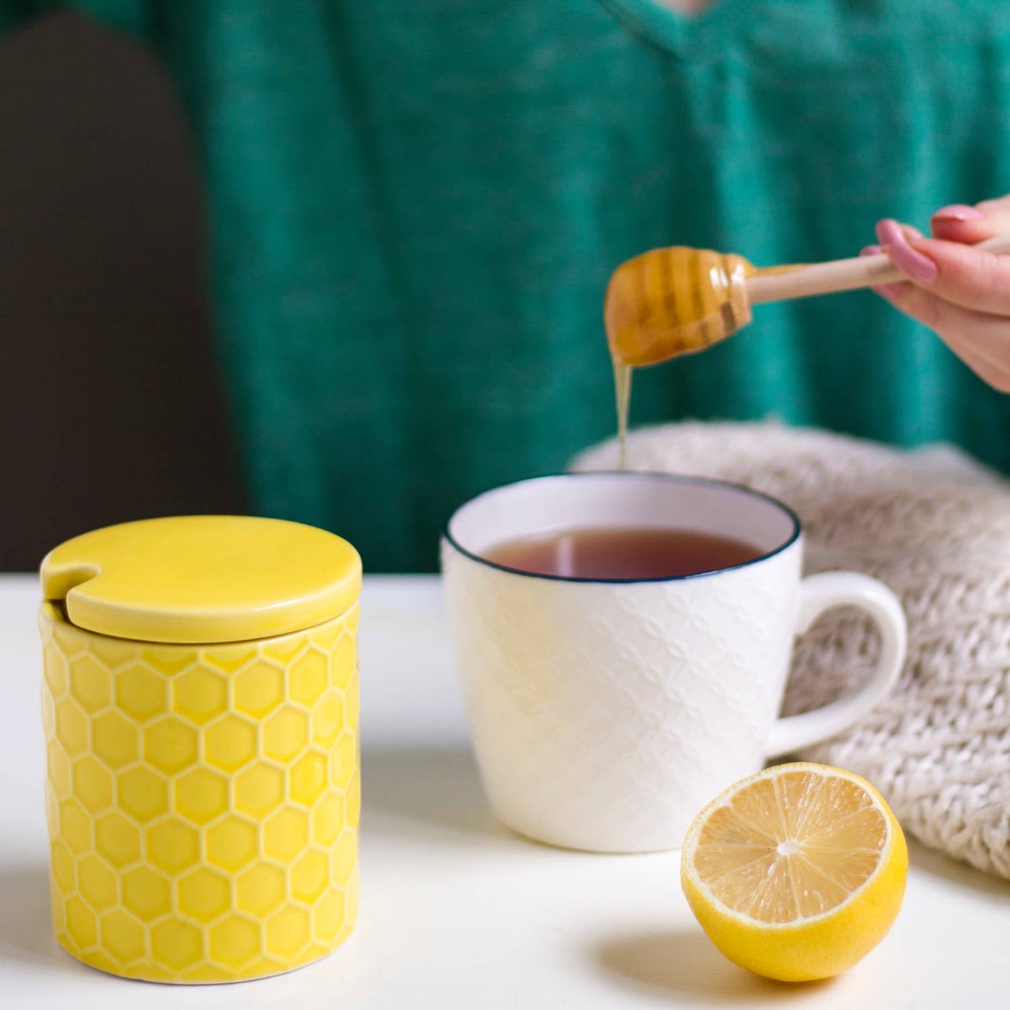Honeycomb Honey Pot - Now Designs by Danica