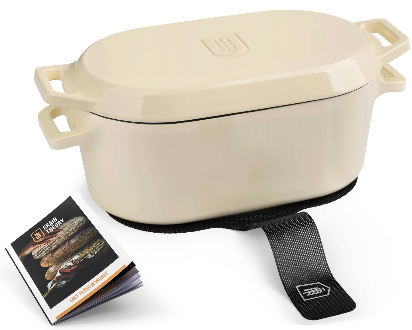 Kook - Dutch Oven with Lid, Enameled Cast Iron, 5qt