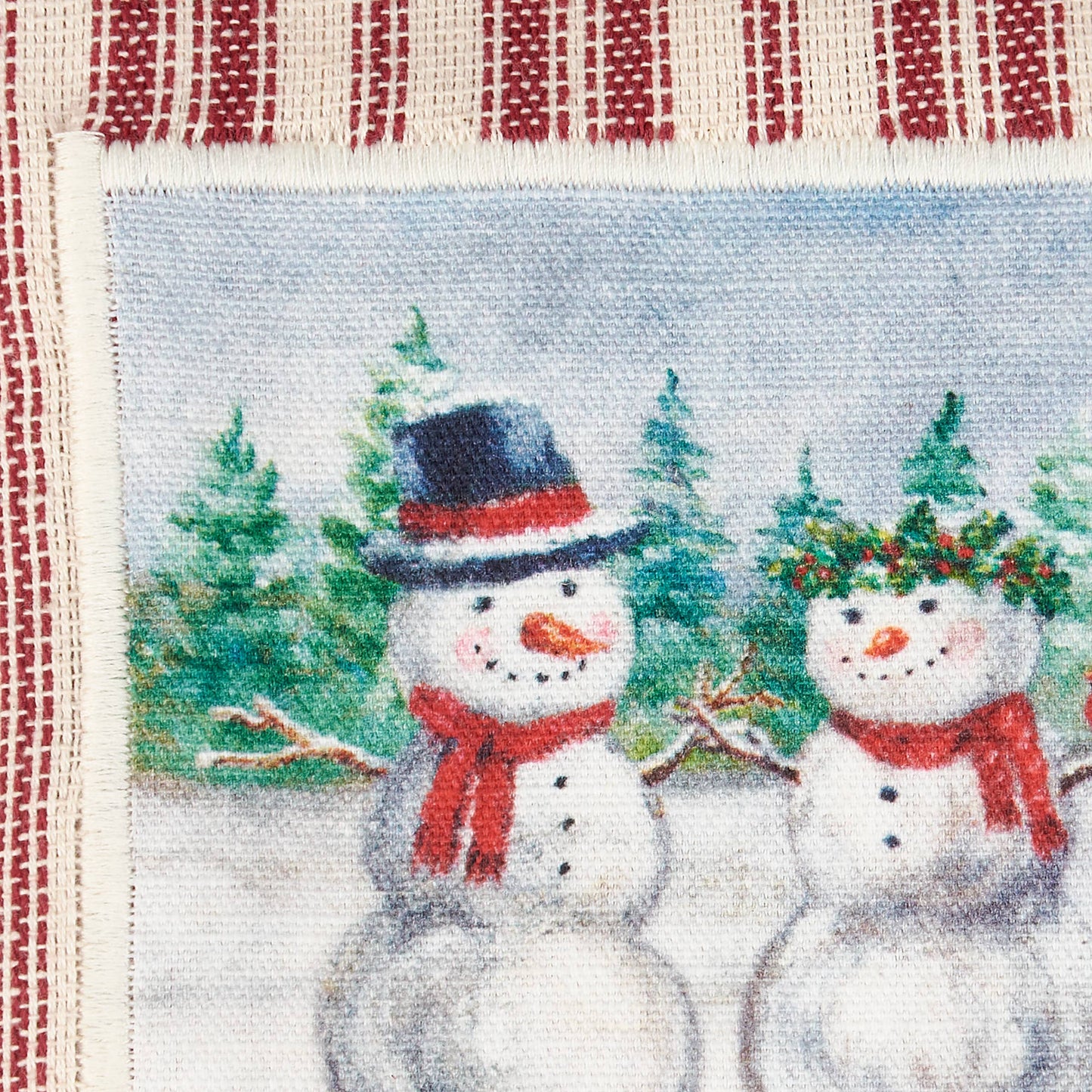 Snow Family Kitchen Towel - Primitives by Kathy