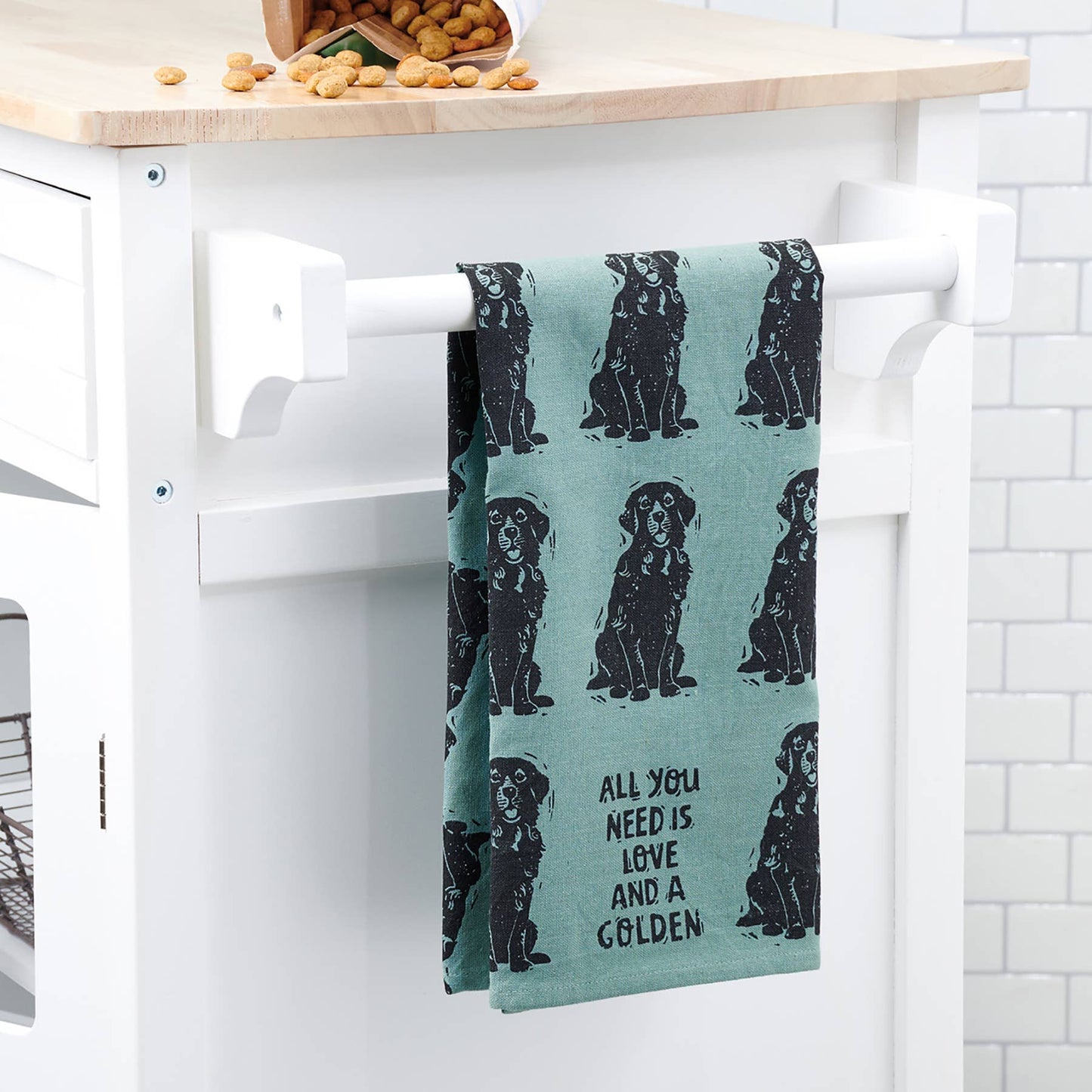 Love And A Golden Kitchen Towel - Primitives by Kathy