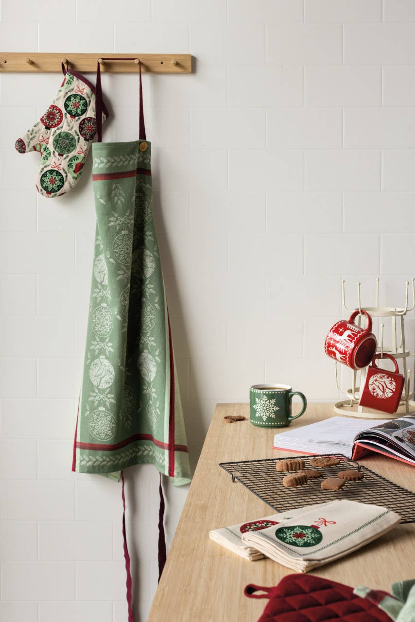 Good Tidings Christmas Jacquard Apron - Now Designs by Danica