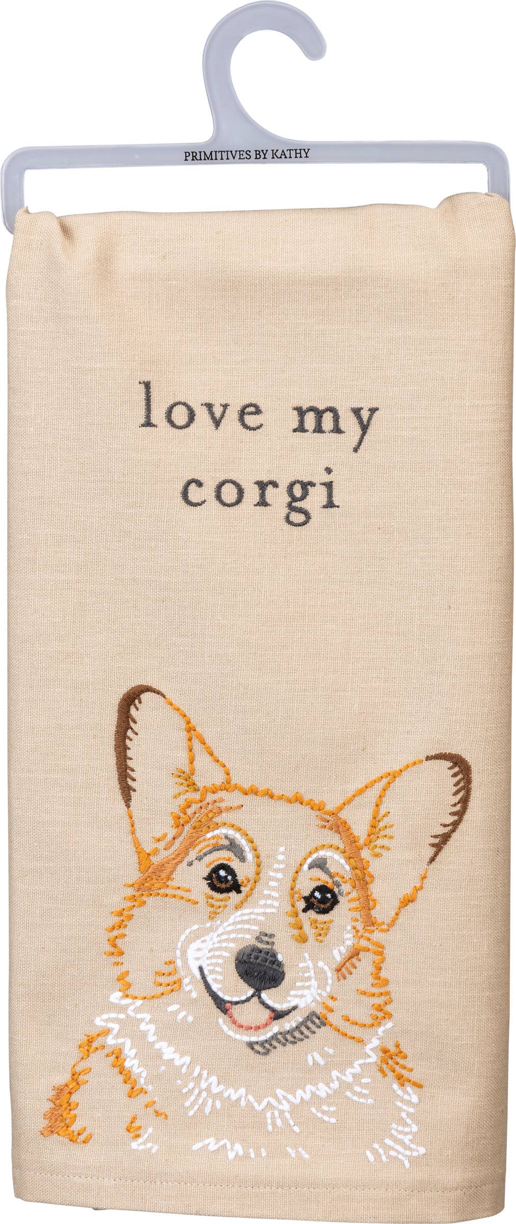 Love My Corgi Kitchen Towel- Primitives by Kathy