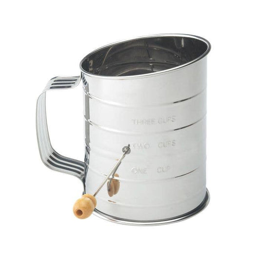 3 Cup Hand Crank Sifter- Mrs. Anderson's Baking
