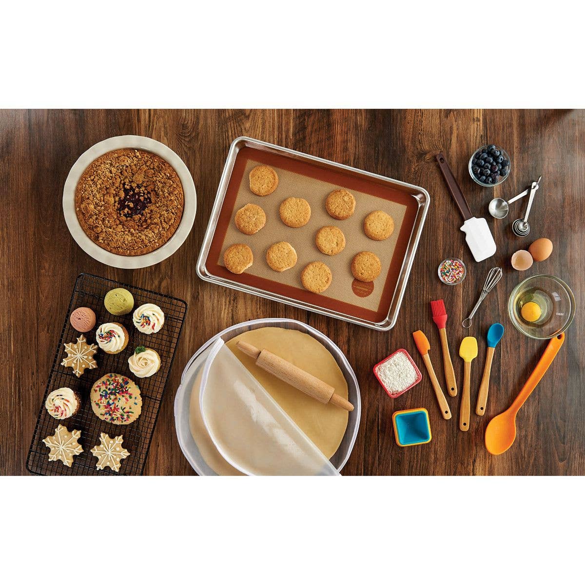 Silicone Half-Size Baking Mat & Sheet Set- Mrs. Anderson's Baking
