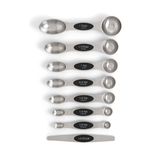 Magnetic Measuring Spoons – Dual-Sided with Leveler - Harold Import Co.
