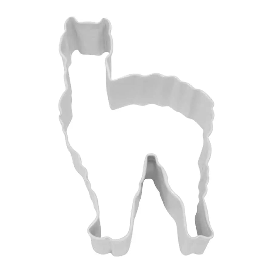 Llama Cookie Cutter, white polyresin, 4"- R&M
